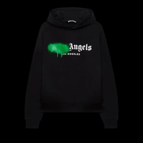 Palm Angels Milano Sprayed Hoodie 'Black'