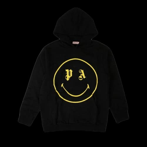 Palm Angels Smiley Hooded Sweatshirt 'Black'