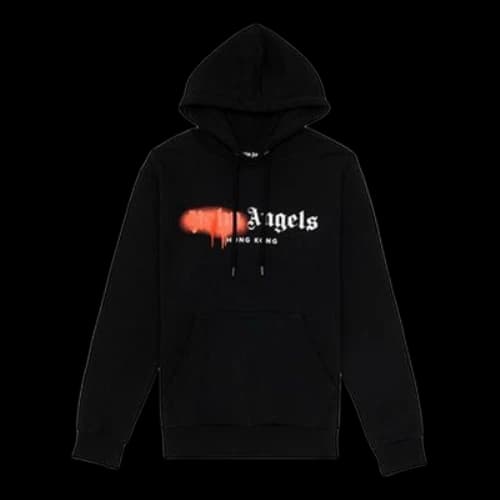 PALM ANGELS Hong Kong Slogan Black