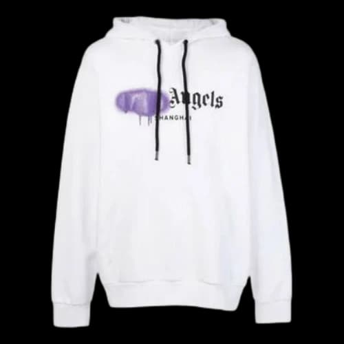 PALM ANGELS Purple Alphabet Logo Printing White