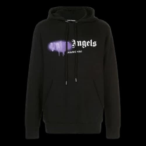 PALM ANGELS Purple Alphabet Logo Printing Black