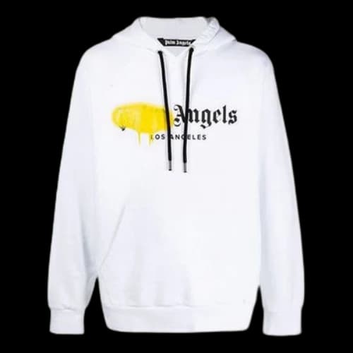 PALM ANGELS Yellow Alphabet Logo Printing White