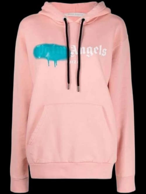 Palm Angels Ibiza Sprayed Hoodie Salmon