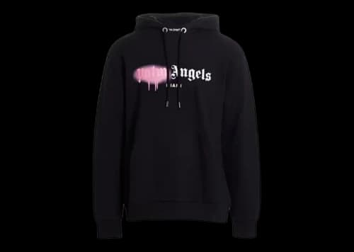 Palm Angels Miami (Saks Superbowl Edition) Sprayed Hoodie Black/Pink