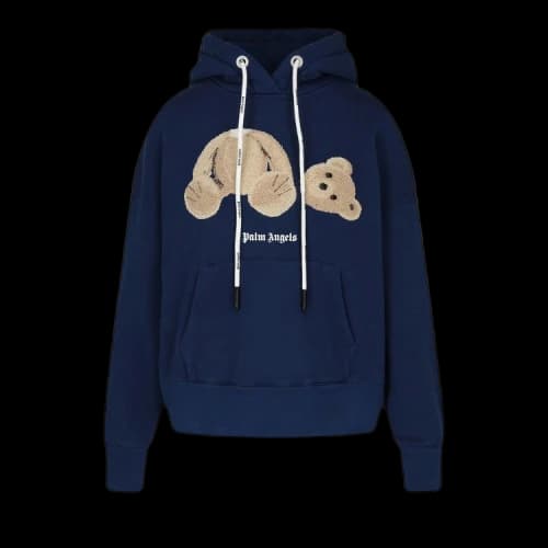 Palm Angels Bear Hoodie 'Brown/Navy'