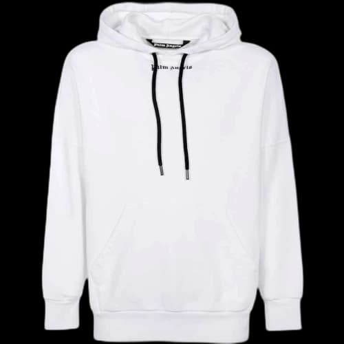 Palm Angels Classic Logo Oversized Hoodie White