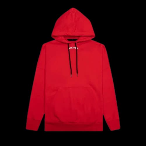 Palm Angels Classic Logo Over Hoodie 'Red/White'