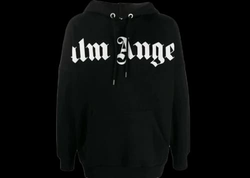 Palm Angels Big Logo Oversized Hoodie Black