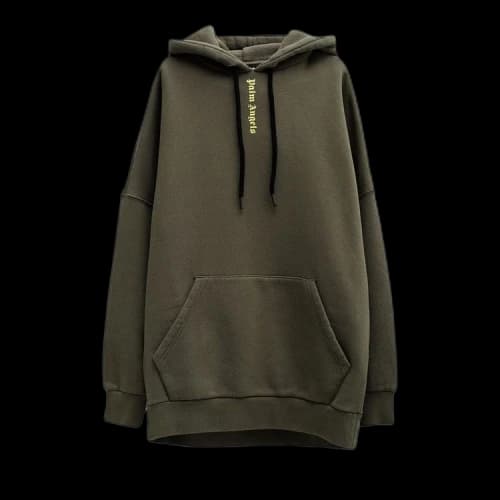 Palm Angels Ns Logo Over Hoodie 'Military/Yellow'
