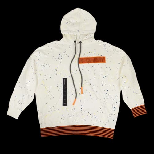 Palm Angels Paint Splattered 'Recovery' Hoodie Sweatshirt 'White'