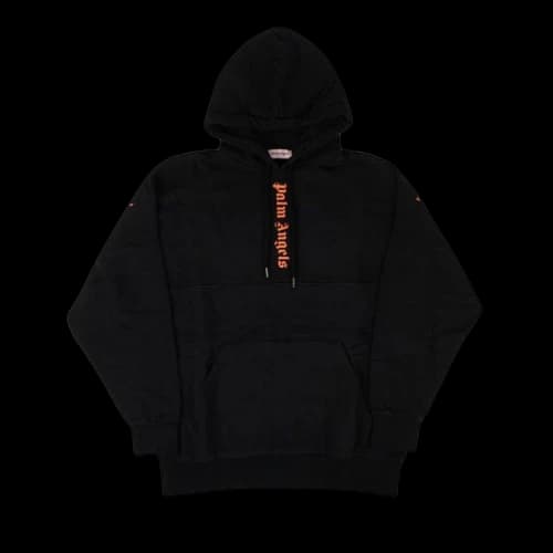 Palm Angels Logo Hooded Sweatshirt 'Black'