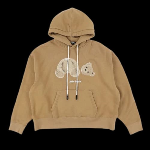 Palm Angels Pa Bear Hoody 'Beige/White'