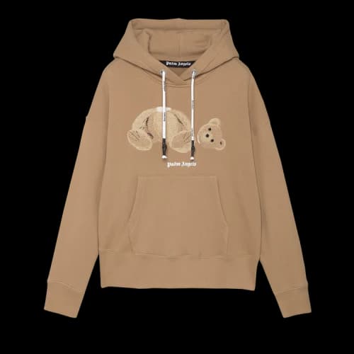 Palm Angels Bear Hoodie 'Beige Brown'
