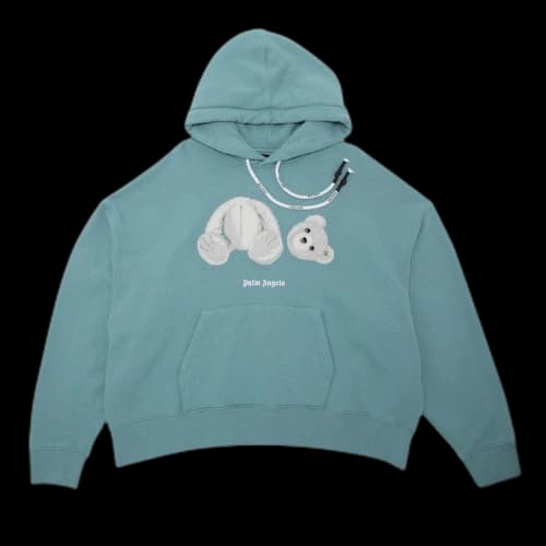 Palm Angels Ice Bear Hoodie 'Aquamarine'