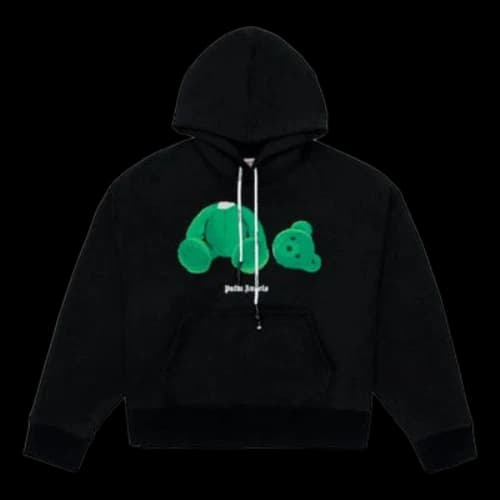 PALM ANGELS Teddy Bear Pattern Black