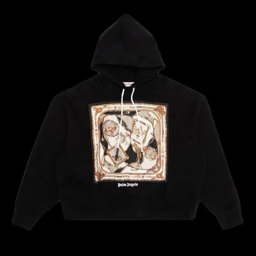 Palm Angels Foulard Hoodie 'Black/Multi'