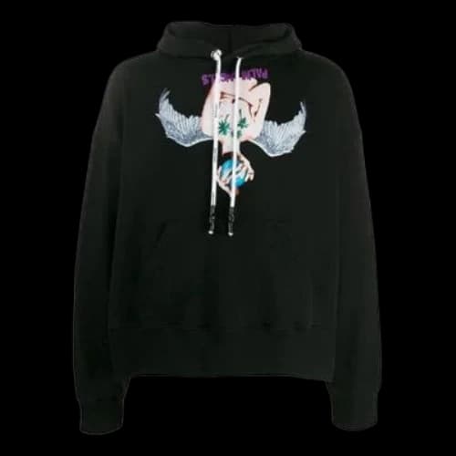 PALM ANGELS Angel Pattern Printing Black
