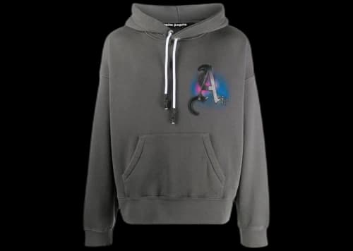 Palm Angels Air Printed Sweatshirt Grey