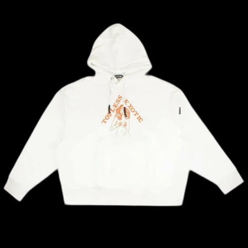 Palm Angels Hidden Women Topless Exotic Hoodie 'White'