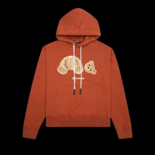 Palm Angels Bear Hoodie Brick Red