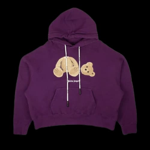 Palm Angels Bear Hoodie 'Purple/Brown'