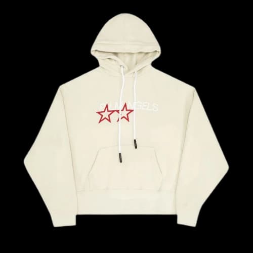 Palm Angels Racing Star Hoodie 'Light Grey'