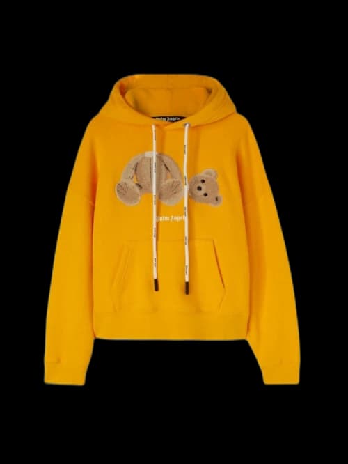 Palm Angels PA Bear Hoodie Ocher Yellow/Brown
