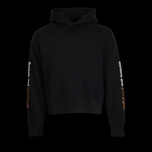 Palm Angels Sunset Hoodie 'Black/White'