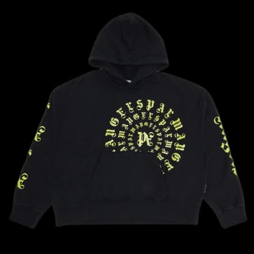 Palm Angels Vertigo Hoodie 'Black/Lime'