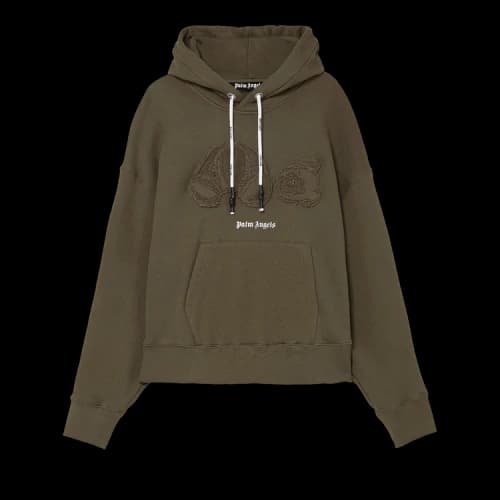 Palm Angels SS21 Gd Bear Hoodie 'Military'