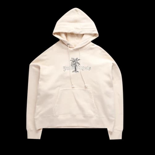 Palm Angels Sunset Palms Hoody 'White/Black'