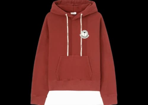 Moncler x Palm Angles Hoodie Red White