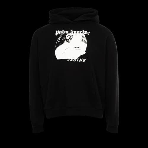 Palm Angels PA Racing Helmet Hoody 'Black/White'