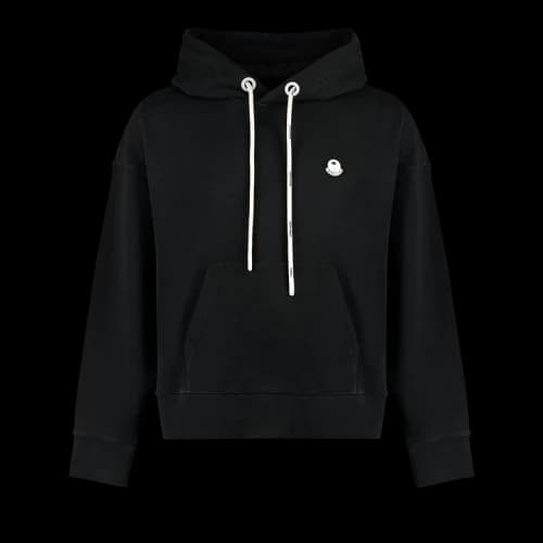 Moncler x Palm Angels Logo Patch Hoodie 'Black/White'