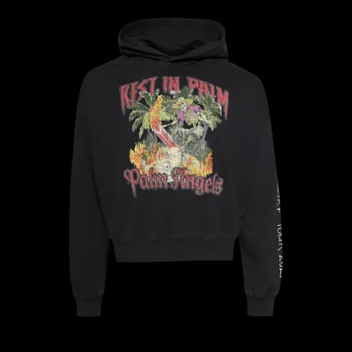 Palm Angels Rest In Palm Loose Hoodie 'Black'
