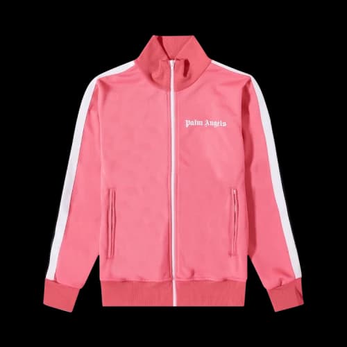 Palm Angels Classic Track Jacket 'Fuchsia/White'