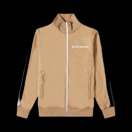 Palm Angels Classic Track Jacket 'Beige/White'