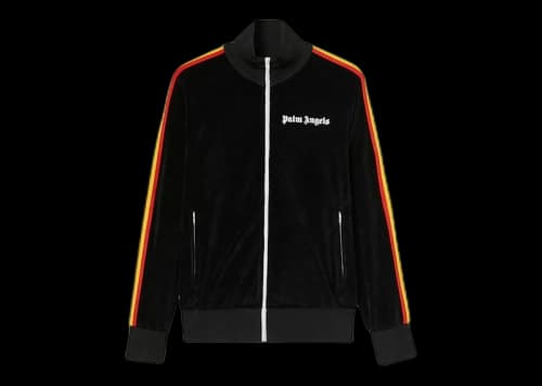 Palm Angels Rainbow Track Jacket Black/White