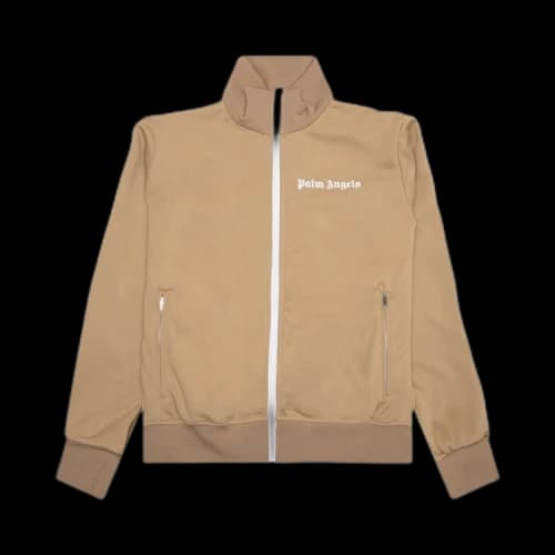 Palm Angels Classic Track Jacket Beige/White