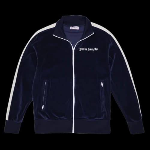 Palm Angels Chenille Track Jacket 'Blue'