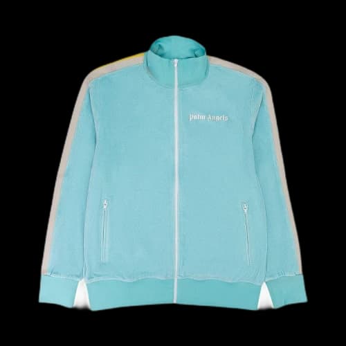 Palm Angels Velor Track Jacket 'Teal'