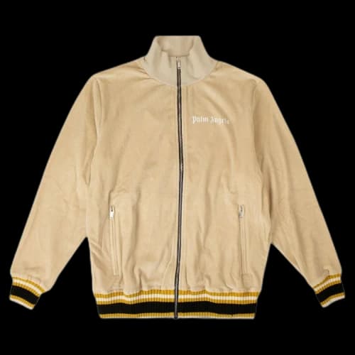 Palm Angels Chenille Track Jacket 'Ecru White'