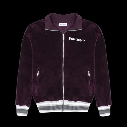 Palm Angels Chenille Track Jacket 'Purple'
