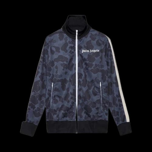 Palm Angels Night Camo Track Jacket Black/White