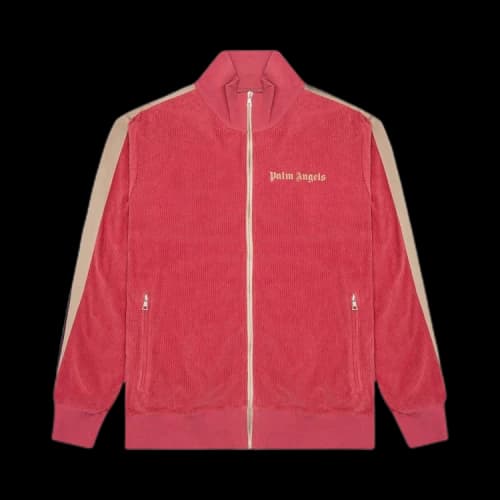 Palm Angels Corduroy Track Jacket Pink Beige