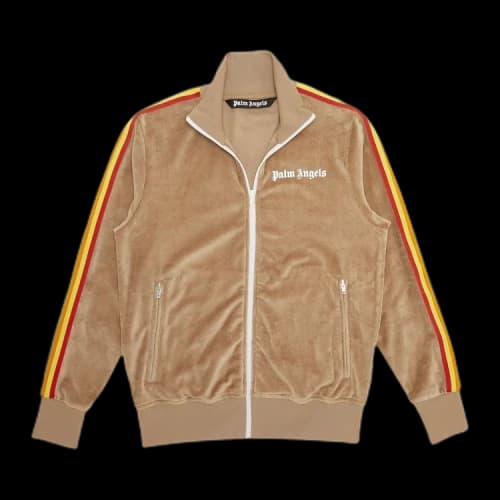 Palm Angels PA Rainbow Chenille Track Jacket 'Brown'