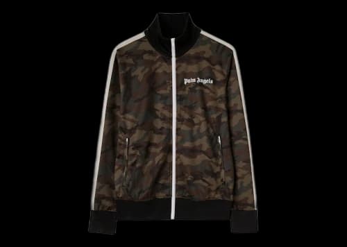 Palm Angels Camo Track Jacket Military/Black