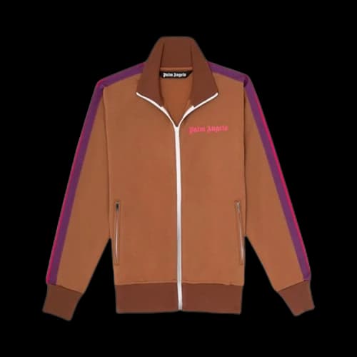 Palm Angels College Track Jacket 'Brown/Magenta'