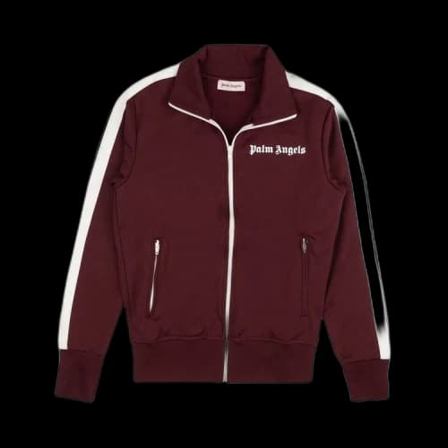 Palm Angels Classic Zip Up Track Jacket 'Red/White'