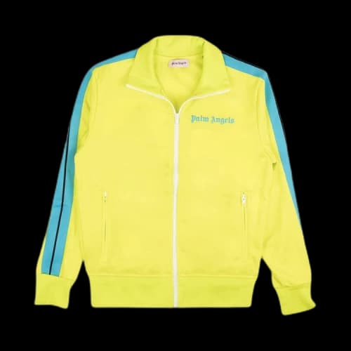 Palm Angels Bold Zip Up Track Jacket 'Green/Lilac'